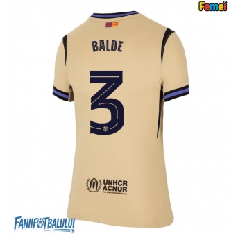 Barcelona Alejandro Balde #3 Tricou Fotbal Replică 2025-26 Femei Deplasare